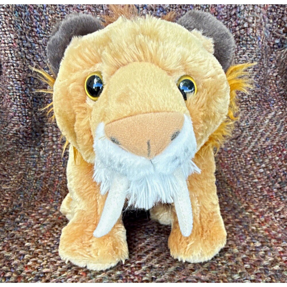 Wild Republic Lion Plush Stuffed Animal Tan/Brown/White Small (6-14 in) 2010